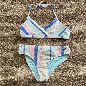 🐳 Vineyard Vines Girls Stripe Swim Bikini